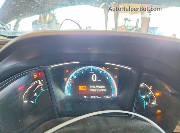 19XFC2F6XKE205697 2019 HONDA CIVIC Черный Вид щитка приборов