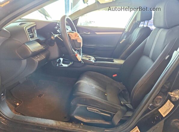 19XFC2F6XKE205697 2019 HONDA CIVIC Черный Вид салона спереди