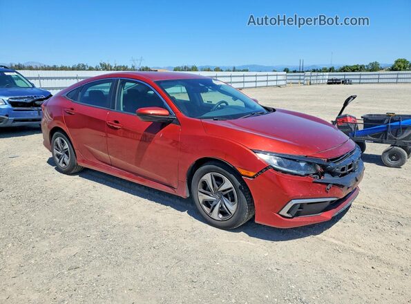 19XFC2F6XKE213055 2019 HONDA CIVIC Red Delantero derecho