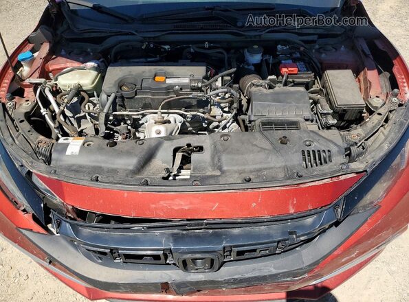 19XFC2F6XKE213055 2019 HONDA CIVIC Red Vista interior trasera