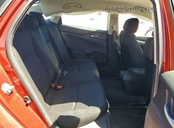 19XFC2F6XKE213055 2019 HONDA CIVIC Red Vista de los asientos traseros