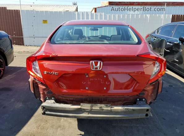 19XFC2F6XLE000530 2020 HONDA CIVIC Red Vista trasera