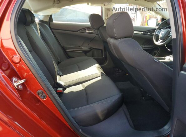 19XFC2F6XLE000530 2020 HONDA CIVIC Red Vista de los asientos traseros