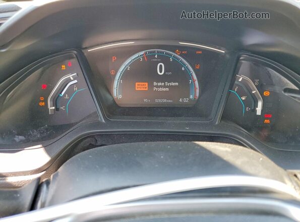 19XFC2F6XLE000530 2020 HONDA CIVIC Red Vista del cuadro de instrumentos