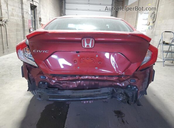 19XFC2F6XLE024620 2020 HONDA CIVIC Красный Вид сзади