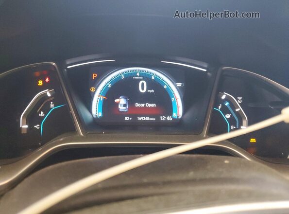 19XFC2F70GE025032 2016 HONDA CIVIC Gray Vista del cuadro de instrumentos