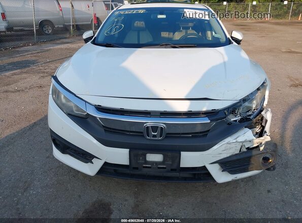 19XFC2F70GE031266 2016 HONDA CIVIC White Vista del cuadro de instrumentos