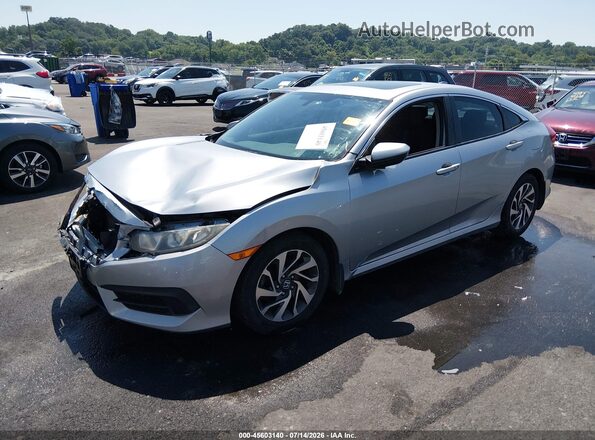 19XFC2F70HE038123 2017 HONDA CIVIC Silver Przód lewy