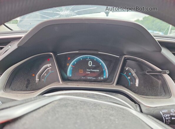 19XFC2F70HE081036 2017 HONDA CIVIC Blue Vista del cuadro de instrumentos