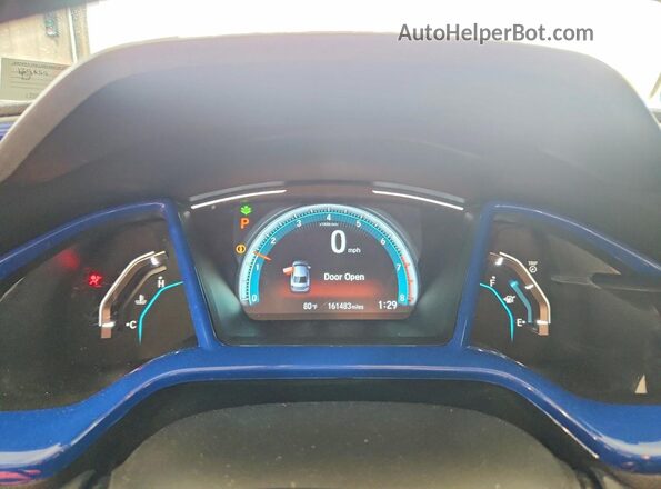 19XFC2F70HE206729 2017 HONDA CIVIC Blue Սարքավորումների վահանակի տեսք