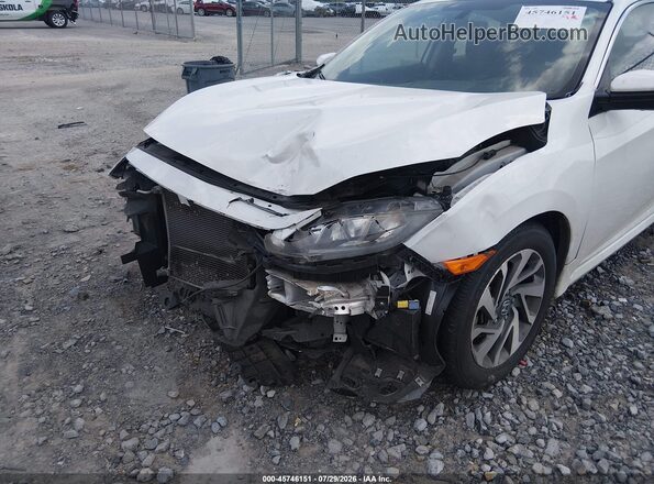 19XFC2F70JE016659 2018 HONDA CIVIC White Widok z przodu