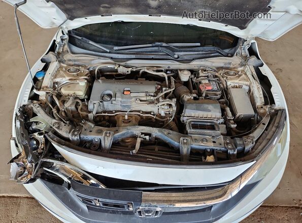 19XFC2F70JE206686 2018 HONDA CIVIC Белый Вид задней части салона