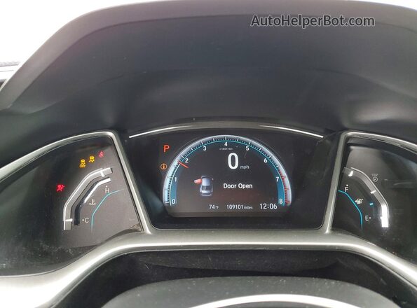 19XFC2F70JE206929 2018 HONDA CIVIC White Սարքավորումների վահանակի տեսք