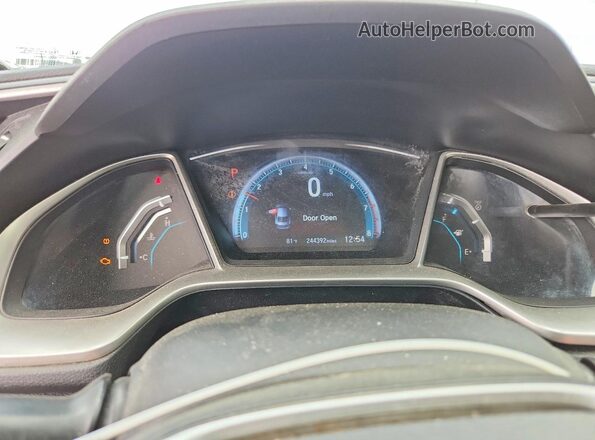 19XFC2F71GE025122 2016 HONDA CIVIC Black Instrument cluster view