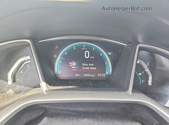 19XFC2F71GE084008 2016 HONDA CIVIC Blue Вид щитка приладів