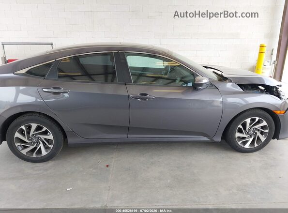 19XFC2F71GE221173 2016 HONDA CIVIC Gray Widok wnętrza z tyłu