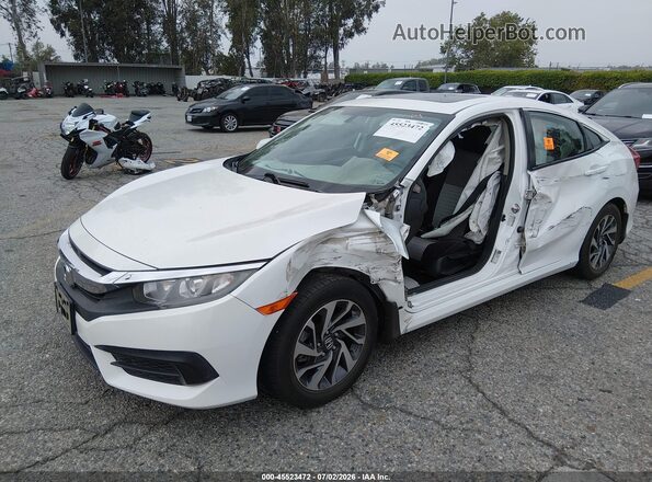19XFC2F71HE210336 2017 HONDA CIVIC Белый Передняя левая четверть