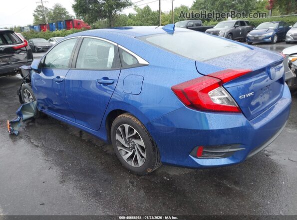 19XFC2F71HE217559 2017 HONDA CIVIC Blue Rear left