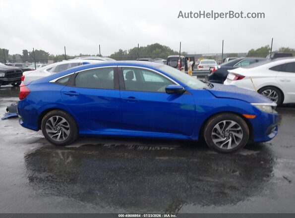 19XFC2F71HE217559 2017 HONDA CIVIC Blue Rear interior view