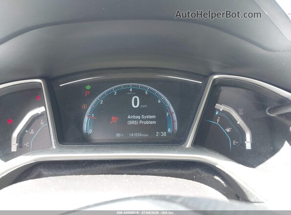 19XFC2F72GE005185 2016 HONDA CIVIC Black უკანა სავარძლების ხედი