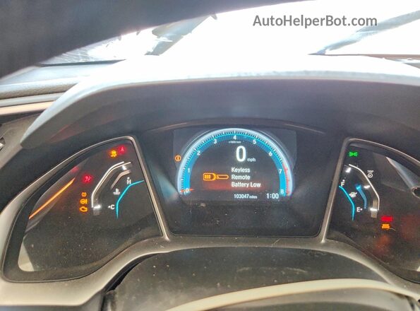 19XFC2F72GE032743 2016 HONDA CIVIC Gray Вид щитка приладів