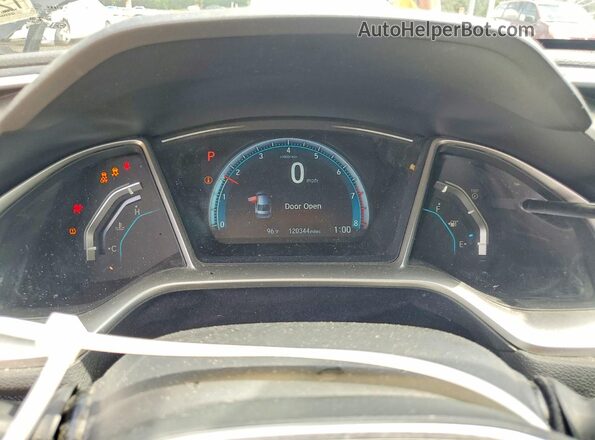19XFC2F72GE076709 2016 HONDA CIVIC Black Widok zestawu wskaźników