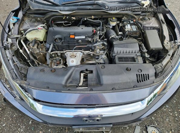 19XFC2F72GE238578 2016 HONDA CIVIC Gray უკანა სალონის ხედი
