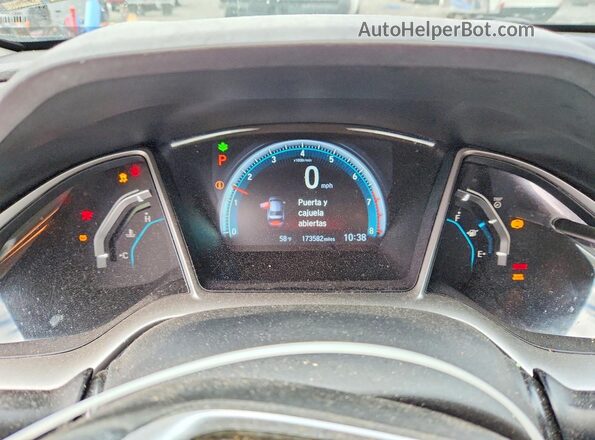 19XFC2F72GE238578 2016 HONDA CIVIC Gray ხელსაწყოთა პანელის ხედი