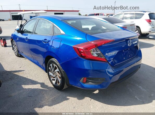 19XFC2F72GE249743 2016 HONDA CIVIC Blue Հետևի ձախ
