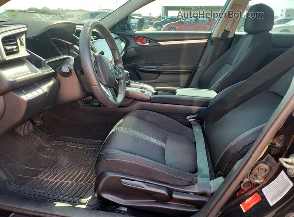 19XFC2F72HE039628 2017 HONDA CIVIC Черный Вид салона спереди