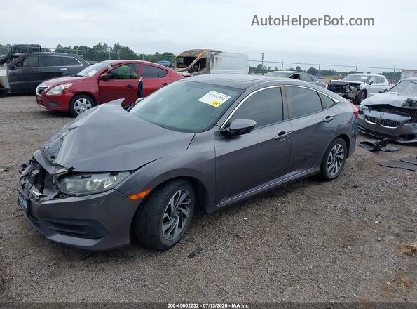 19XFC2F72HE045087 2017 HONDA CIVIC Gray Передня ліва чверть