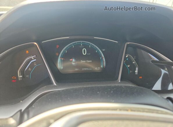 19XFC2F72HE054808 2017 HONDA CIVIC Black Vista del cuadro de instrumentos