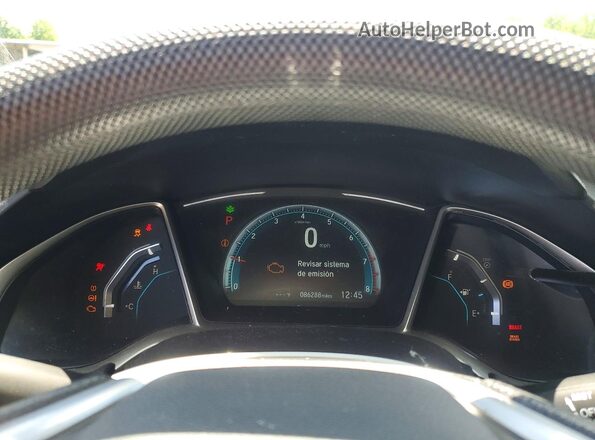 19XFC2F72HE208613 2017 HONDA CIVIC Gray Vista del cuadro de instrumentos