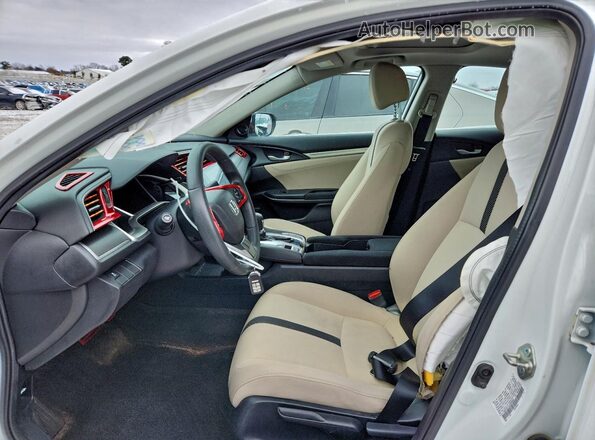 19XFC2F72JE035553 2018 HONDA CIVIC Белый Вид салона спереди