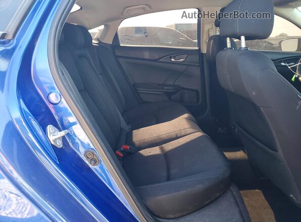 19XFC2F72JE044446 2018 HONDA CIVIC Blue Widok tylnych siedzeń