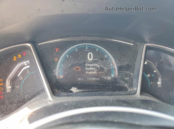 19XFC2F72JE044446 2018 HONDA CIVIC Blue Widok zestawu wskaźników