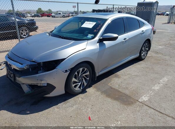 19XFC2F73GE076881 2016 HONDA CIVIC Silver Առջևի ձախ երեք քառորդ տեսարան