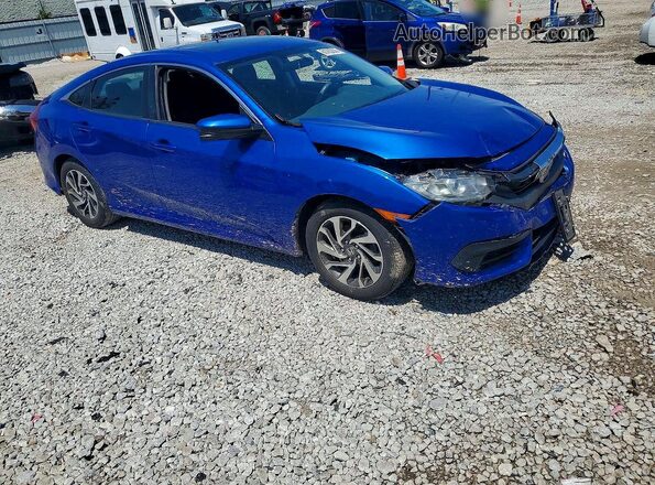 19XFC2F73GE091364 2016 HONDA CIVIC Blue წინა მარჯვენა
