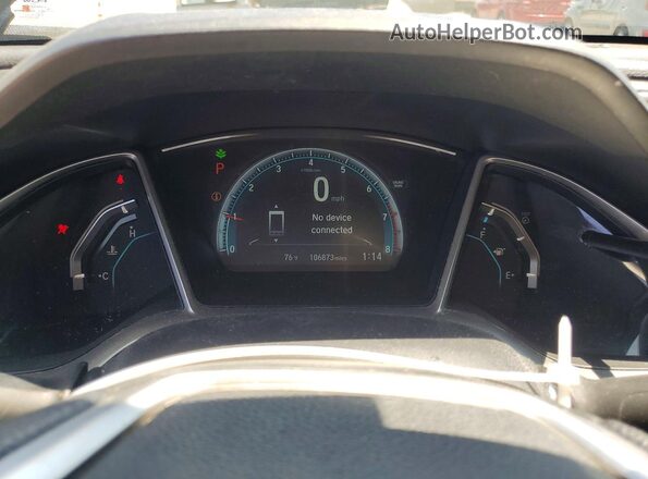 19XFC2F73GE091364 2016 HONDA CIVIC Blue ხელსაწყოთა პანელის ხედი