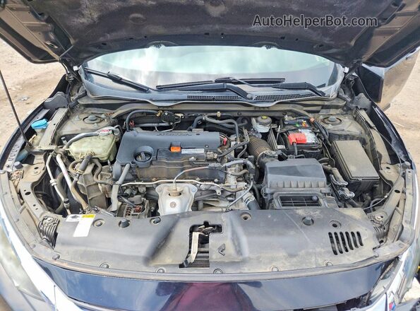 19XFC2F73HE201475 2017 HONDA CIVIC Black Вид задньої частини салону