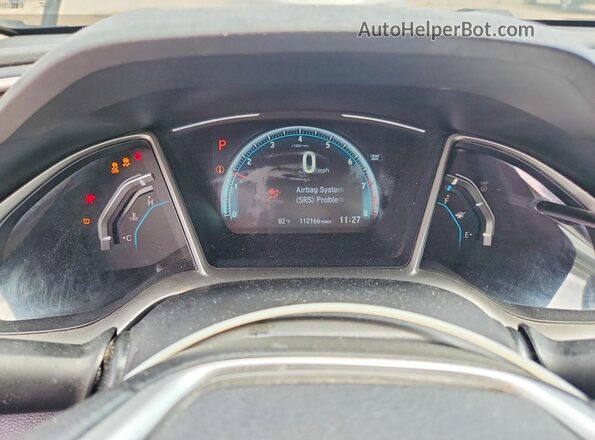 19XFC2F73HE201475 2017 HONDA CIVIC Black Вид щитка приладів