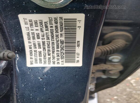 19XFC2F73HE214887 2017 HONDA CIVIC Blue Շարժիչի բաժամունքի տեսք