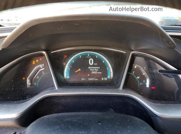 19XFC2F73JE011374 2018 HONDA CIVIC Silver Vista del cuadro de instrumentos