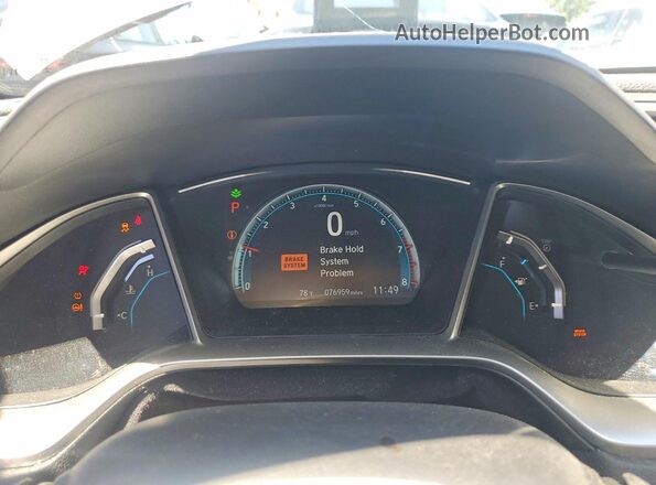 19XFC2F73JE033665 2018 HONDA CIVIC Gray ხელსაწყოთა პანელის ხედი