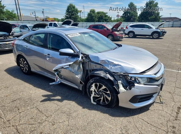 19XFC2F74GE052895 2016 HONDA CIVIC Серебряный Передняя правая четверть