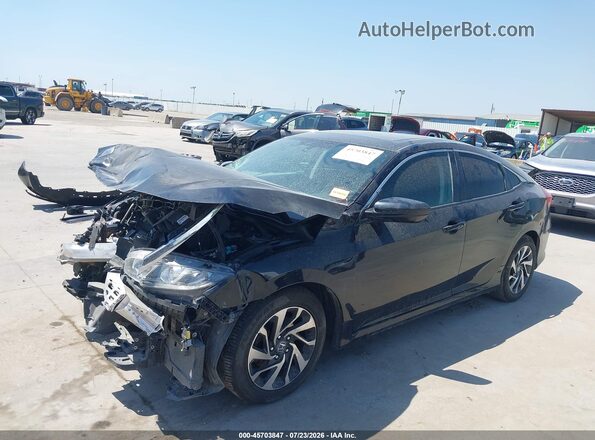 19XFC2F74GE072158 2016 HONDA CIVIC Black Առջևի ձախ երեք քառորդ տեսարան