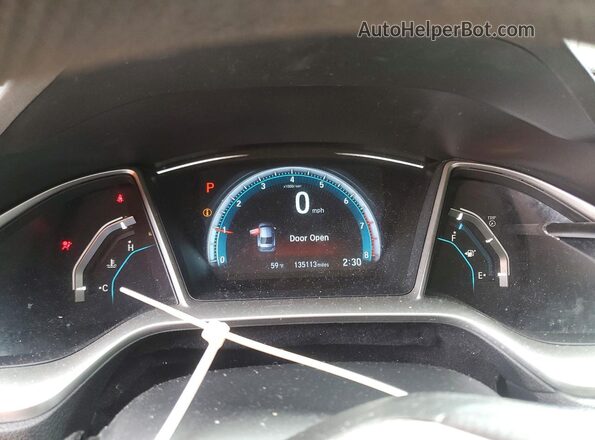 19XFC2F74GE084780 2016 HONDA CIVIC Черный Вид щитка приборов