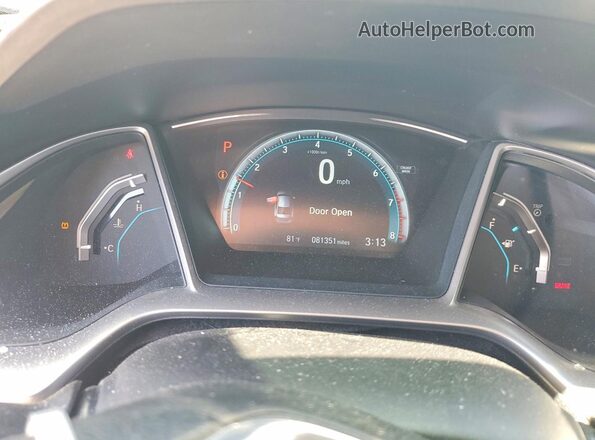 19XFC2F74GE204836 2016 HONDA CIVIC White Instrument cluster view