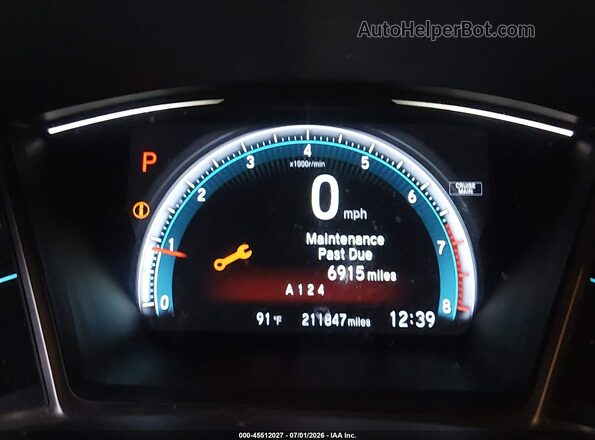 19XFC2F74GE228702 2016 HONDA CIVIC Blue Vista de los asientos traseros
