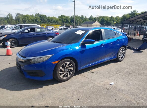 19XFC2F74GE234693 2016 HONDA CIVIC Blue Передня ліва чверть